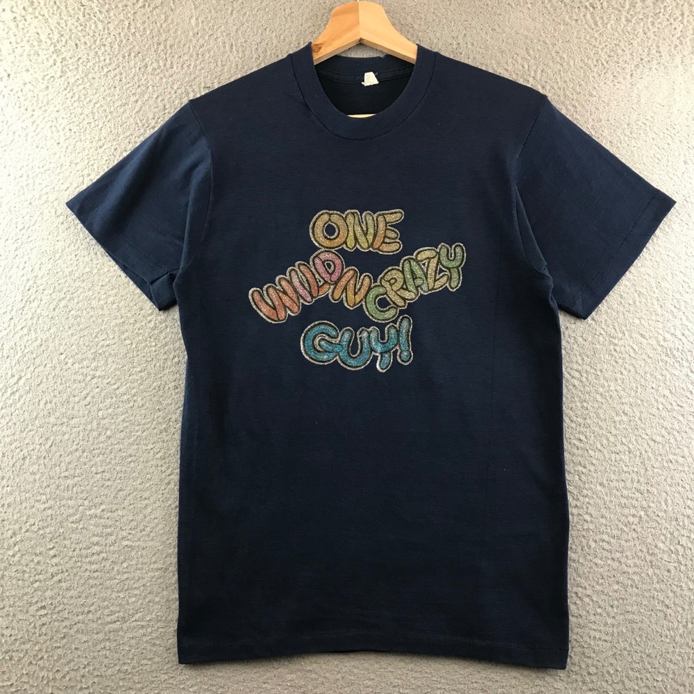 Vintage 80s One‎ Wild Crazy Guy! Scott T-Shirt Mens Medium Novelty Tee
